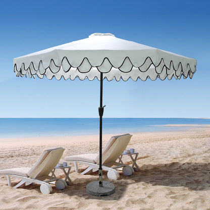 Pickbabac Double-Top Center-Pole Patio Umbrella with Crank - view 2