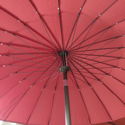 Pickbabac Large Center-Pole Patio Parasol with Crank - view 3