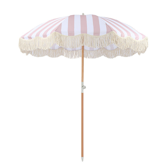 Pickbabac Tassel-Trim Beach & Patio Umbrella - view 1